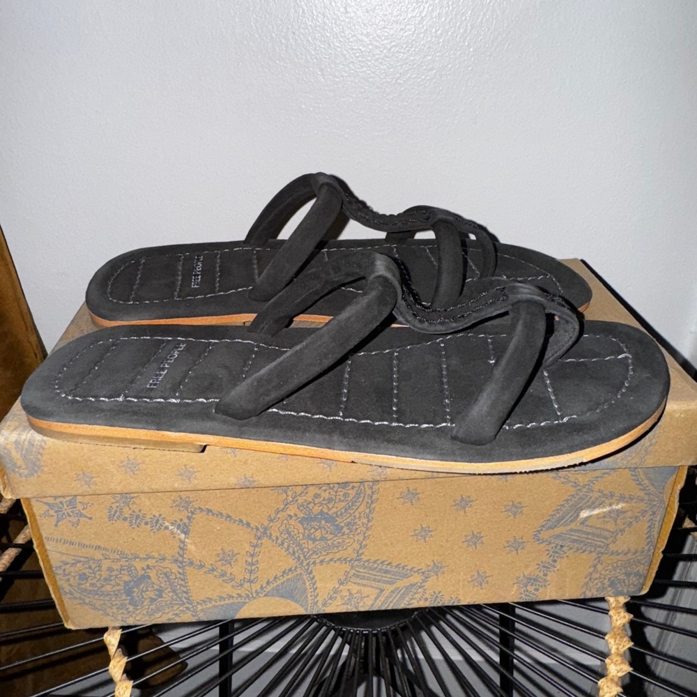 Free People Black Hadden Sandal Size 11 - Picture 7 of 8